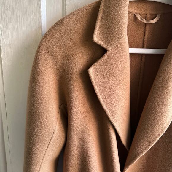 The Curated The Boyfriend Wool Cashmere Coat Camel - Picture 4 of 9